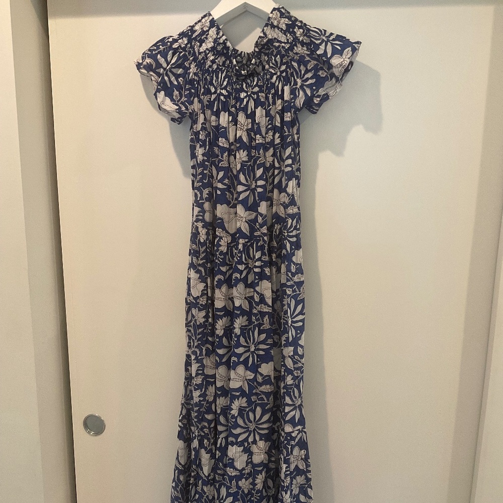 Women’s blue Guadalupe Maxi Dress size large